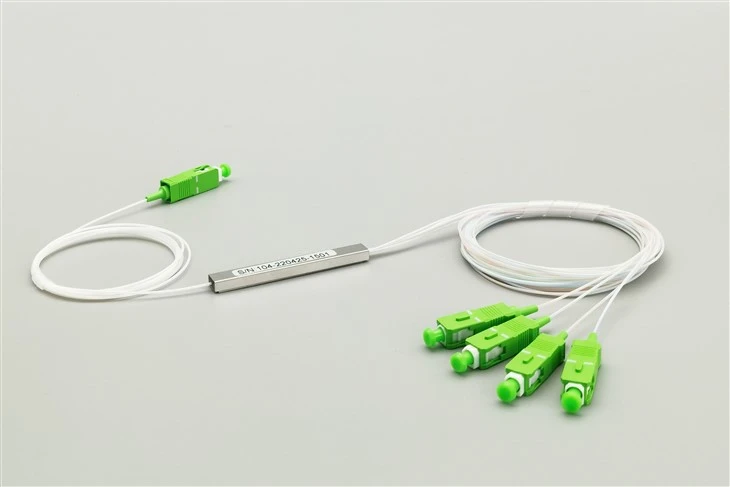 Splitter de fibre 1×4 SC APC Plc, mini modul