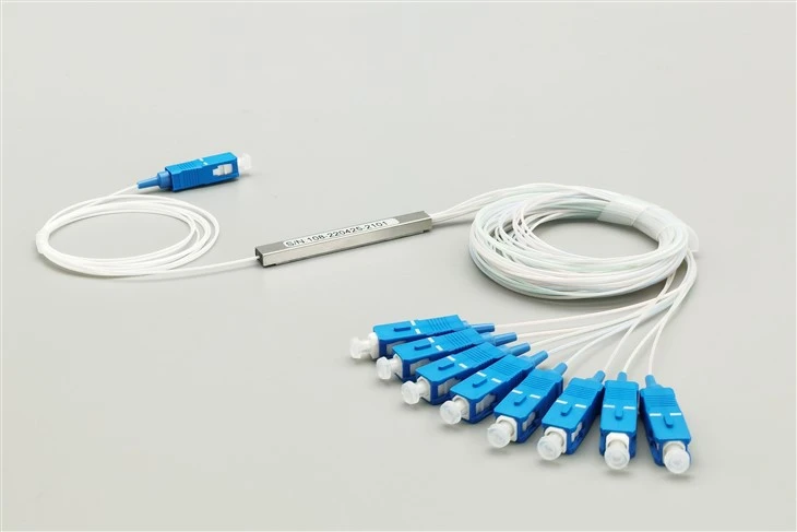 Splitter de fibră optică 1x8 SC UPC Plc